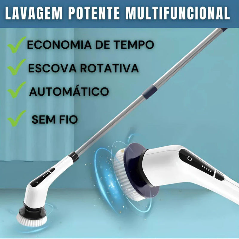 MegaClean© Esfregão Elétrico 9 em 1